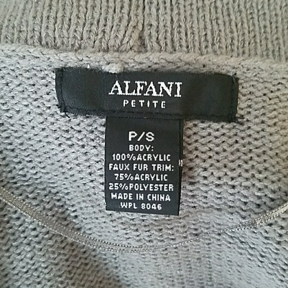 Faux Fur Trim Cardigan Sweate 